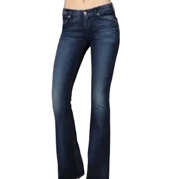 7 For All Mankind Denim - 7 FOR ALL MANKIND Kimmie Bootcut Jeans Stretch Dark Wash Size 26